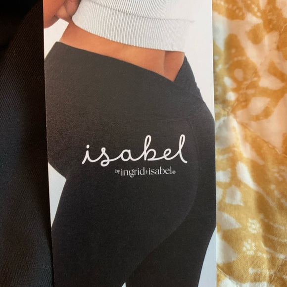 Isabel Maternity by Ingrid & Isabel Black Leggings. NWT - Picture 3 of 9
